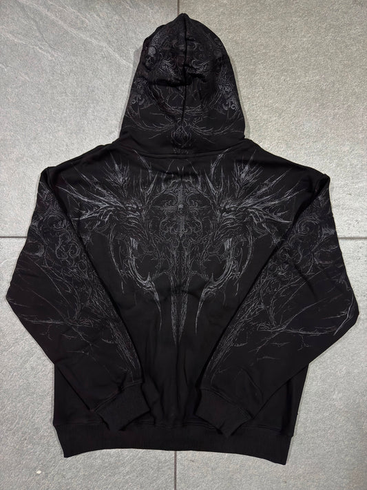 Breathedivinity Abysswalker Oversized Pullover Hoodie Darkness