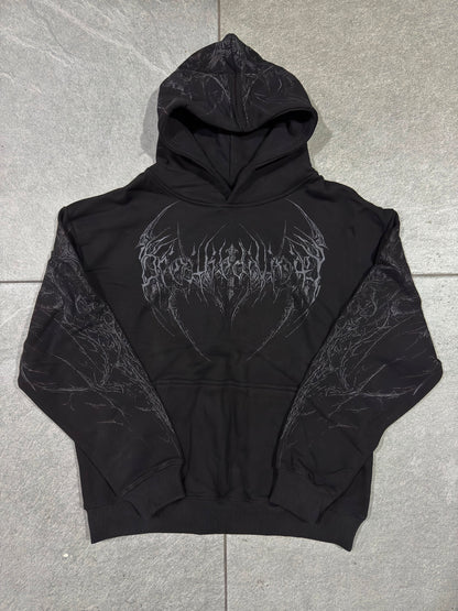 Breathedivinity Abysswalker Oversized Pullover Hoodie Darkness