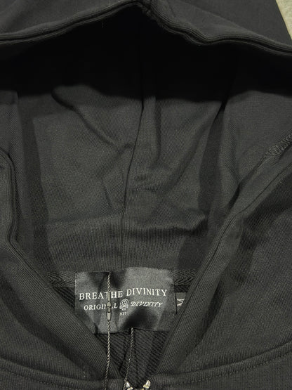 Breathedivinity Obsidian Oversized Zip-Up Hoodie Nightmare