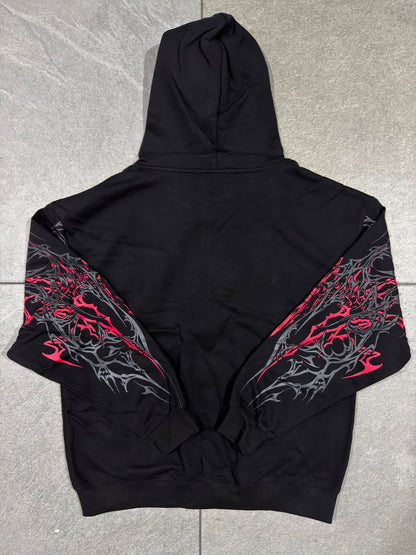 Breathedivinity Obsidian Oversized Zip-Up Hoodie Nightmare