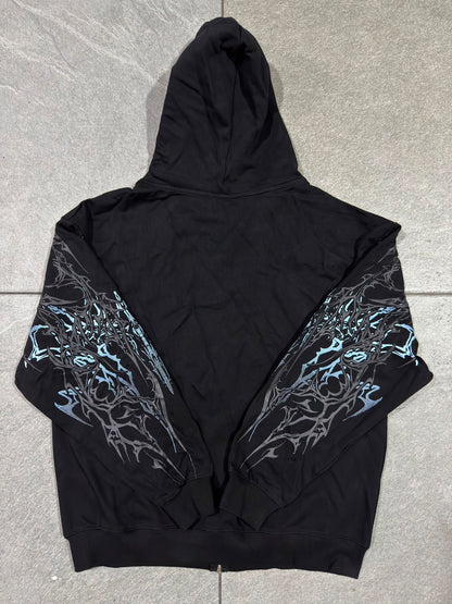 Breathedivinity Obsidian Oversized Zip-Up Hoodie Pulse