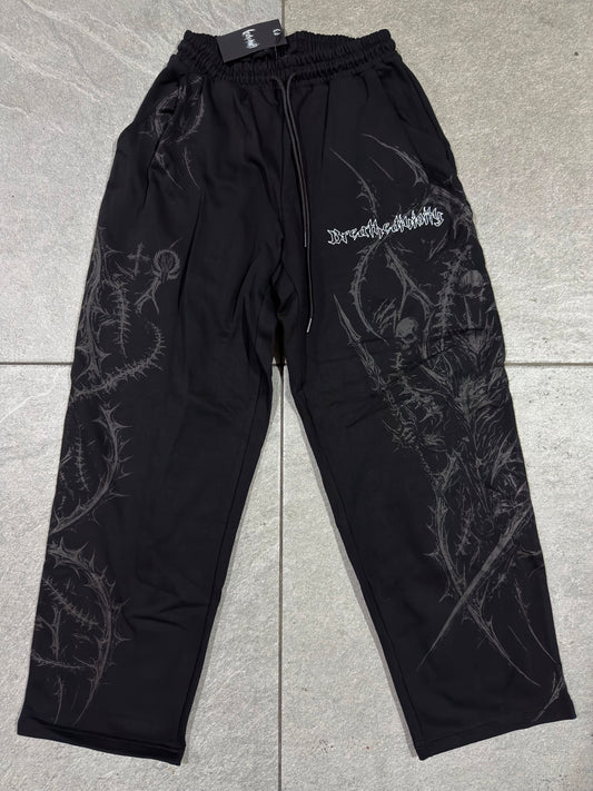 Breathedivinity Abysswalker Uncuffed Luxury Sweatpants Darkness