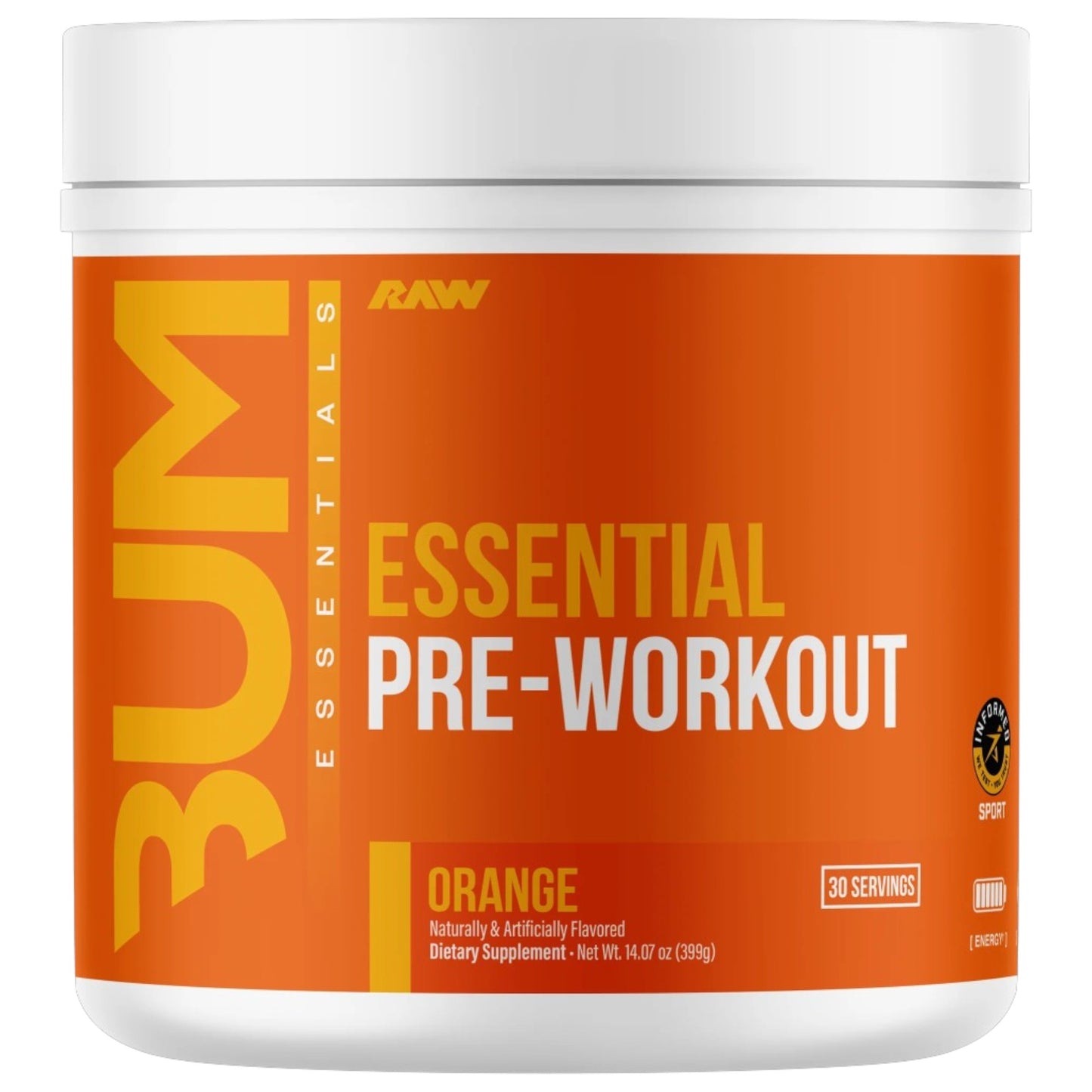 Raw Nutrition Bum Essential Pre-Workout 30 Servicios
