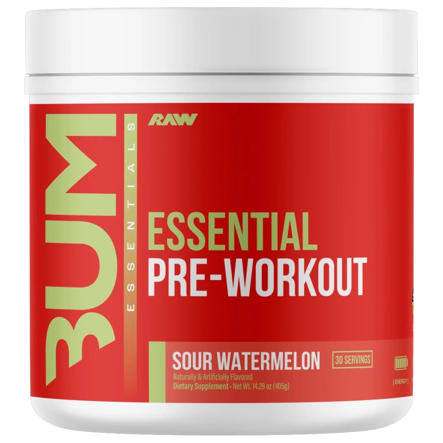 Raw Nutrition Bum Essential Pre-Workout 30 Servicios