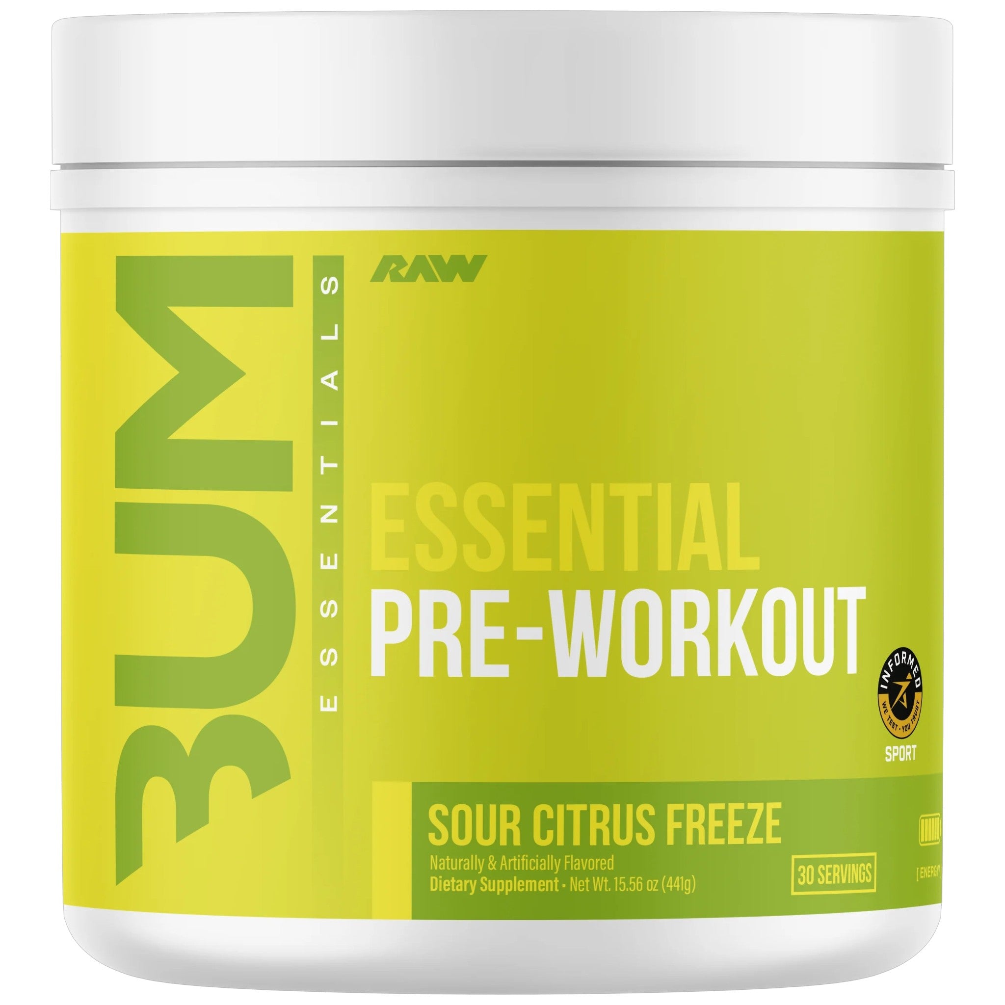 Raw Nutrition Bum Essential Pre-Workout 30 Servicios