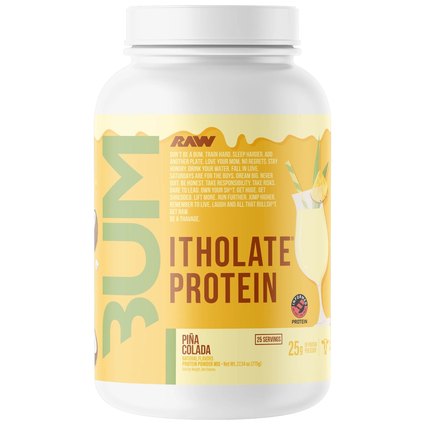 Raw Nutrition Bum Itholate Protein 1.80 Lbs