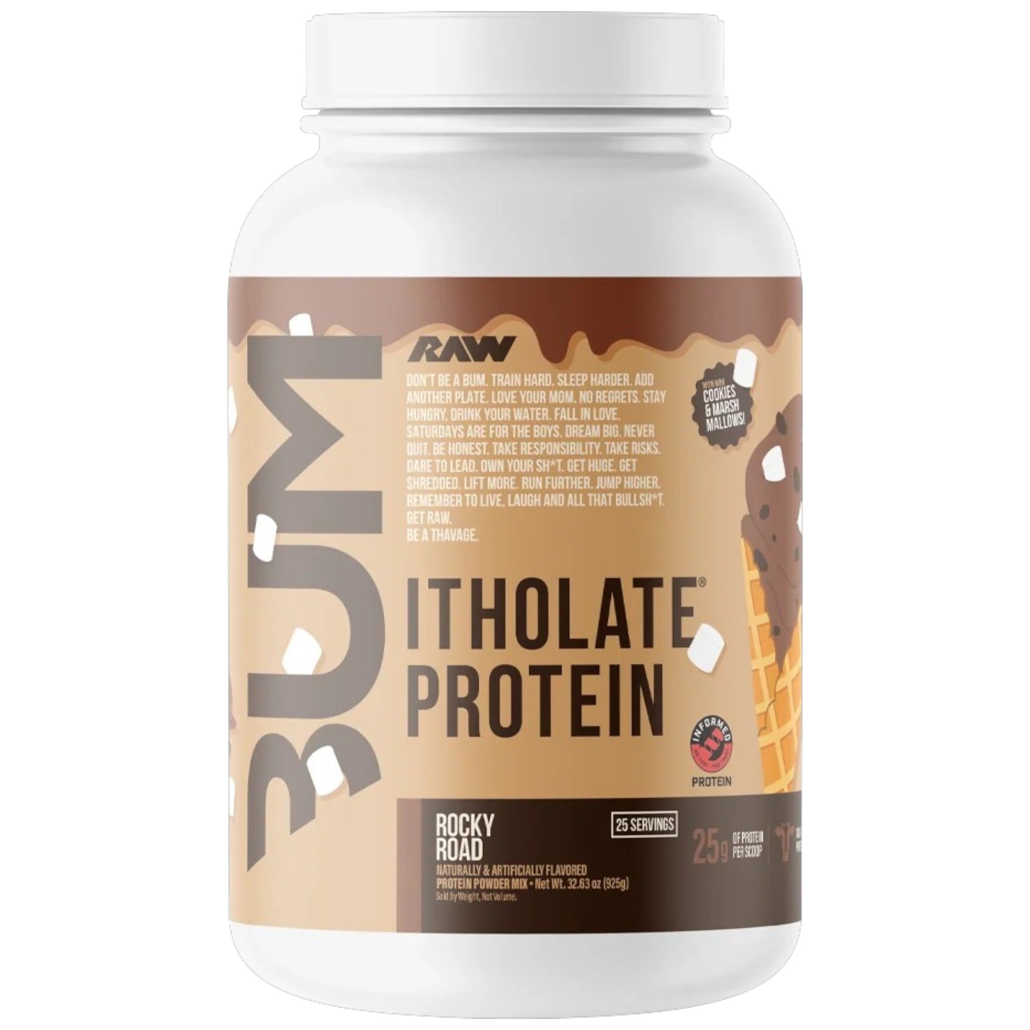 Raw Nutrition Bum Itholate Protein 1.80 Lbs