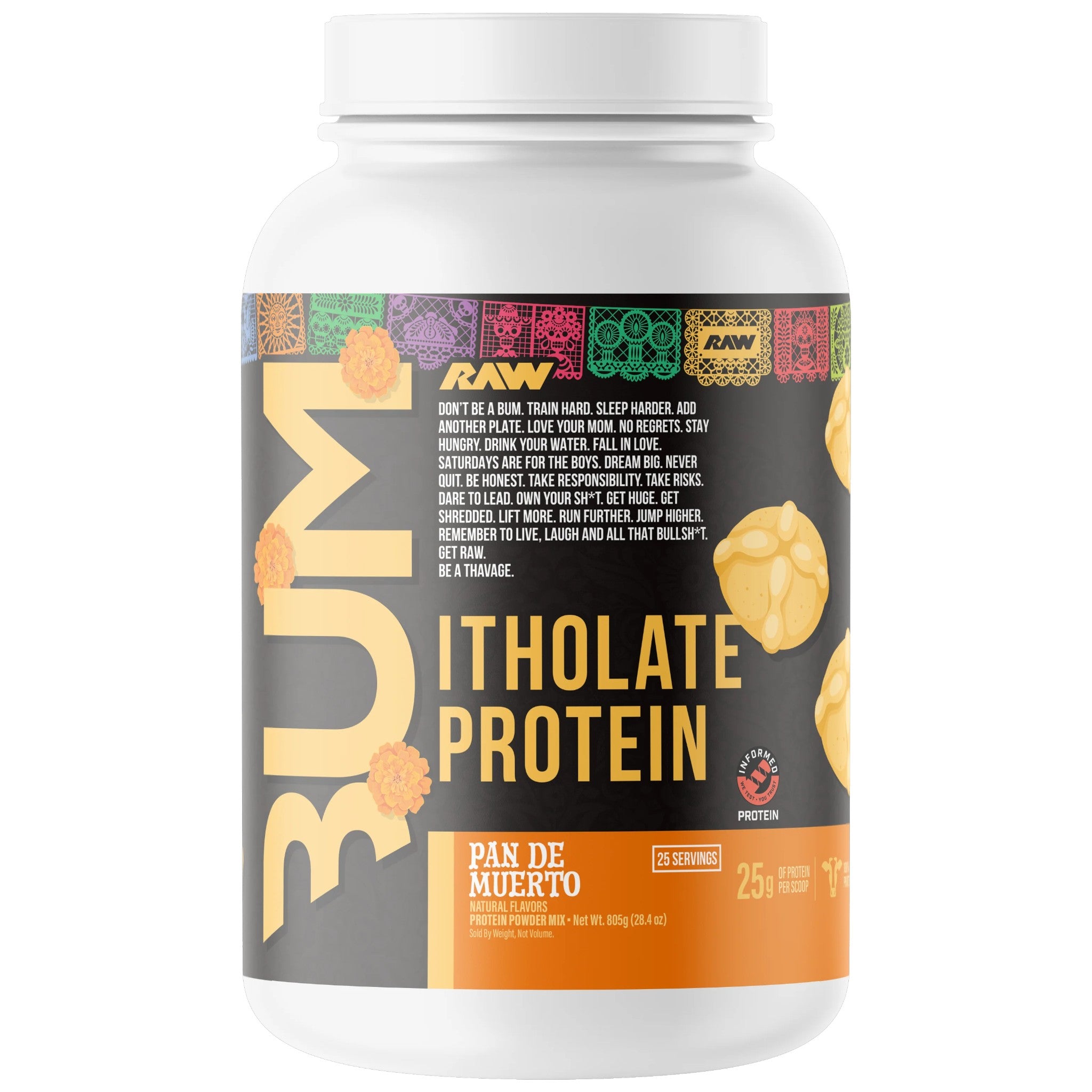 Raw Nutrition Bum Itholate Protein 1.80 Lbs