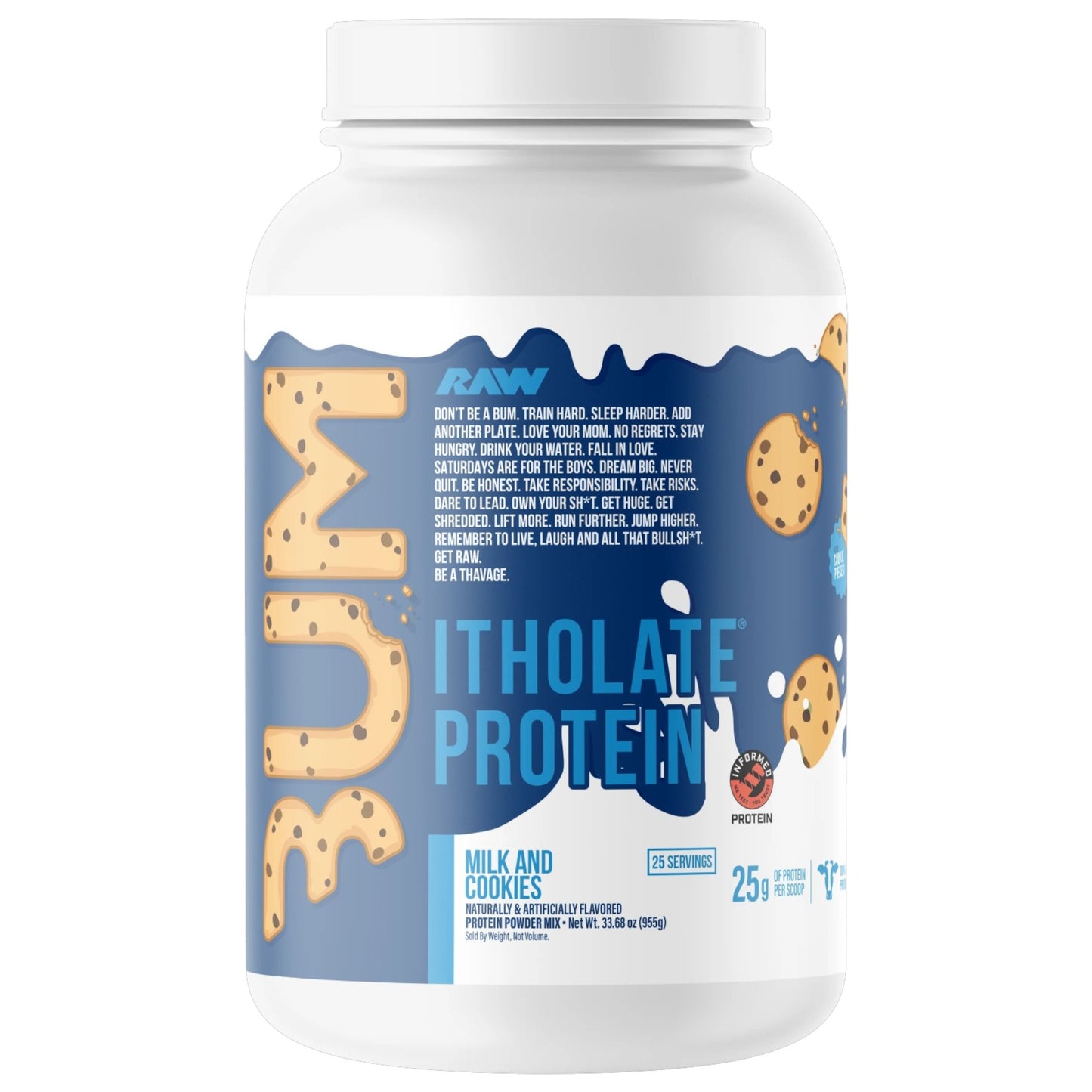 Raw Nutrition Bum Itholate Protein 1.80 Lbs