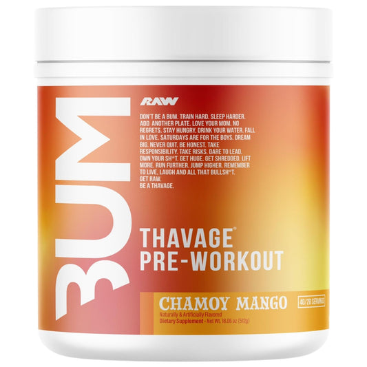 Raw Nutrition Bum Thavage Pre-Workout 40 Servicios