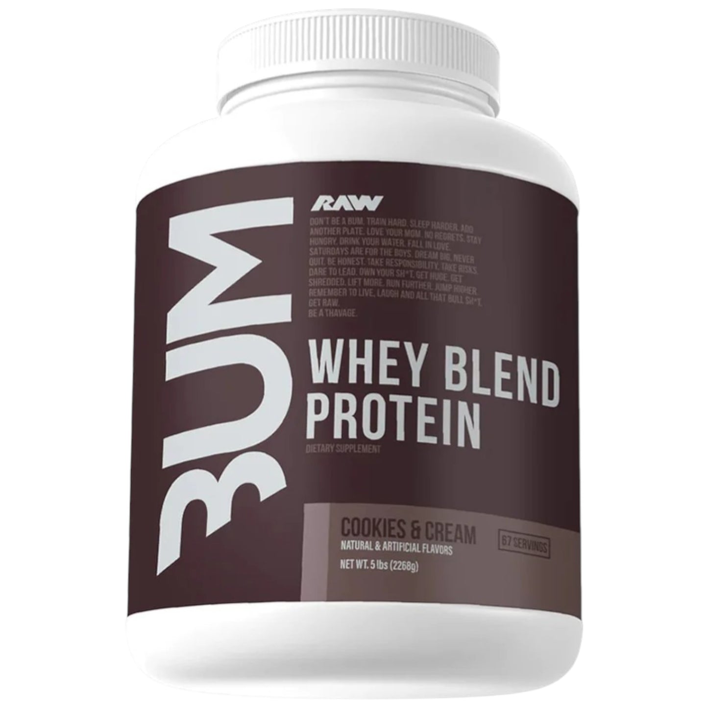 Raw Nutrition Bum Premium Whey Protein 5 Lbs