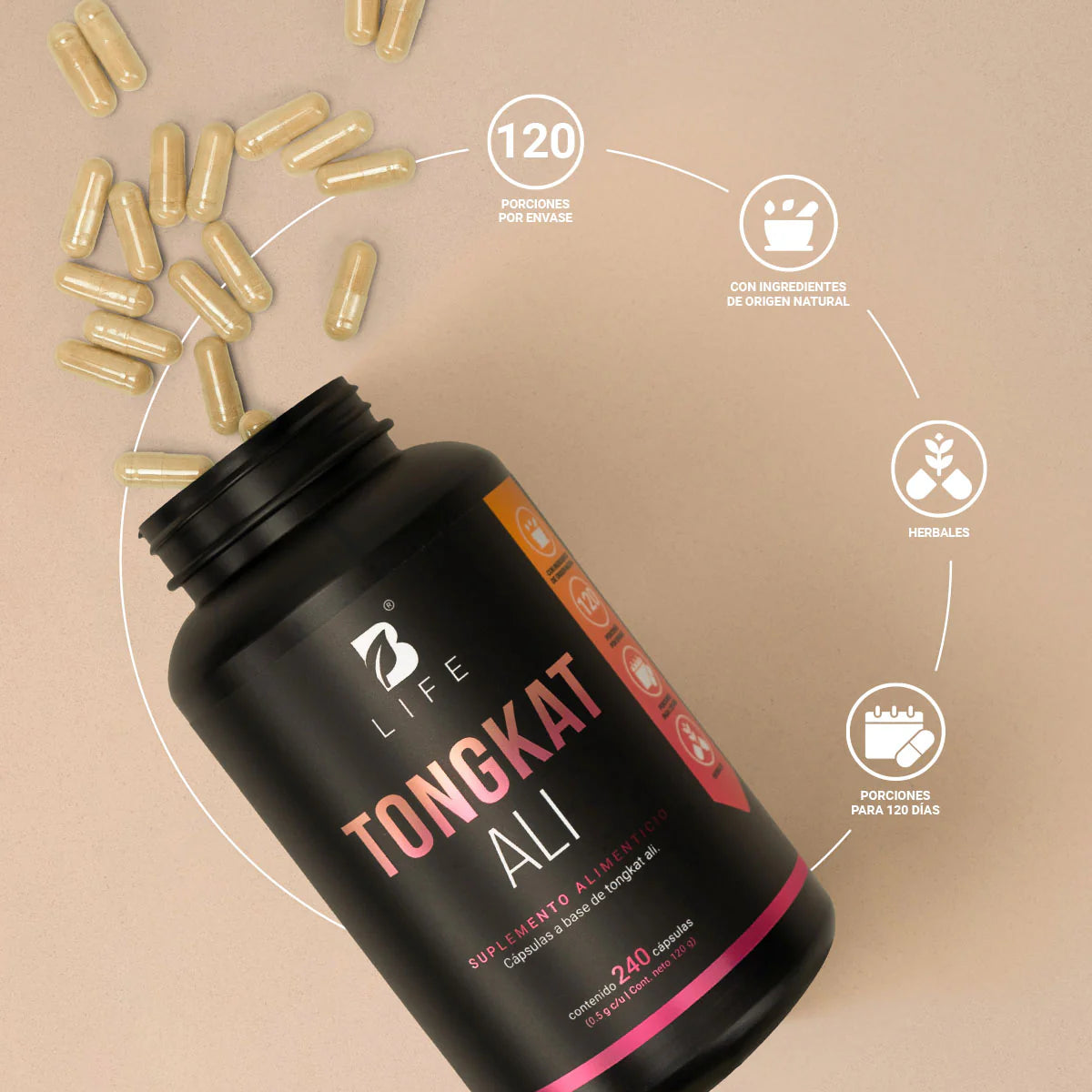 B Life Tongkat Ali 240 Capsulas