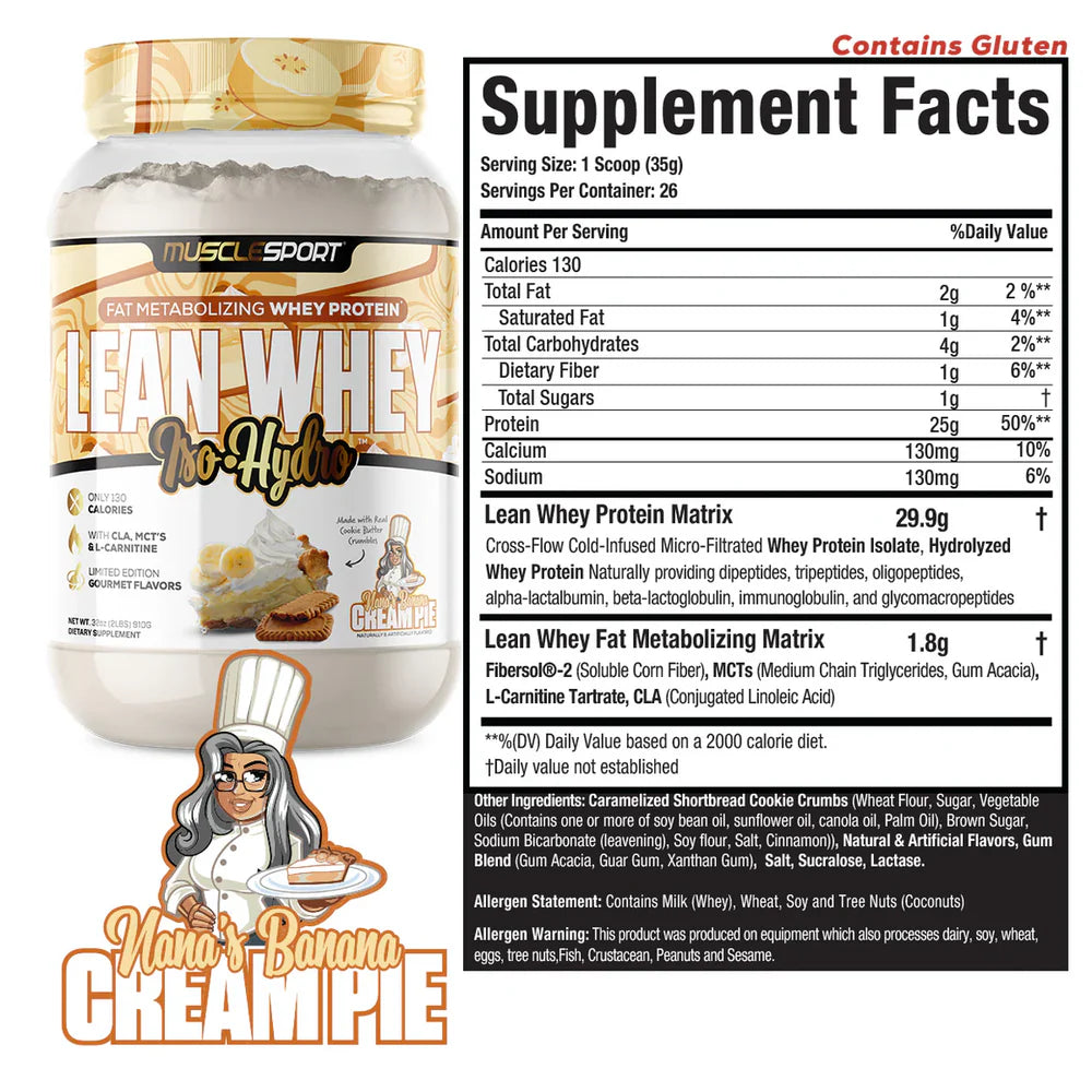 Musclesport Lean Whey Iso-Hydro 2 Lbs