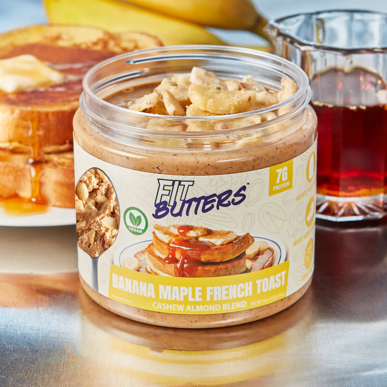 Fit Butters Banana Maple French Toast Cashew Almond Blend 14 Servicios