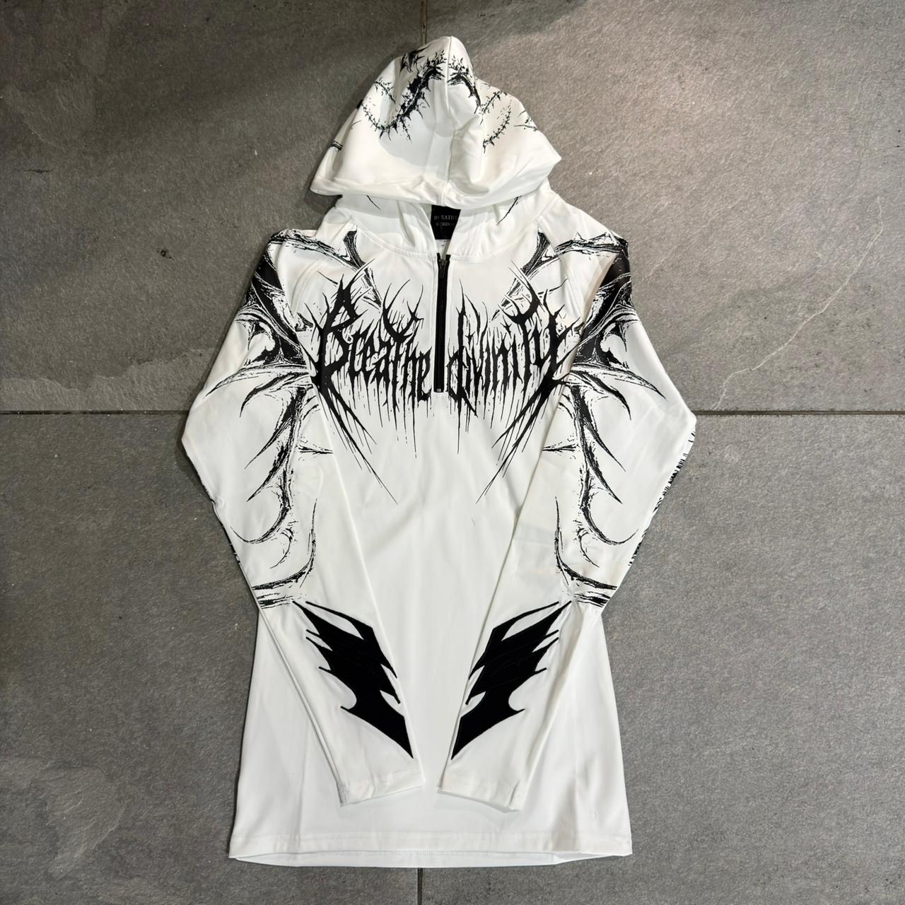 Breathe Divinite Void Tech Pulsefire Hoodie Compression Divinite White
