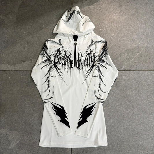 Breathe Divinite Void Tech Pulsefire Hoodie Compression Divinite White
