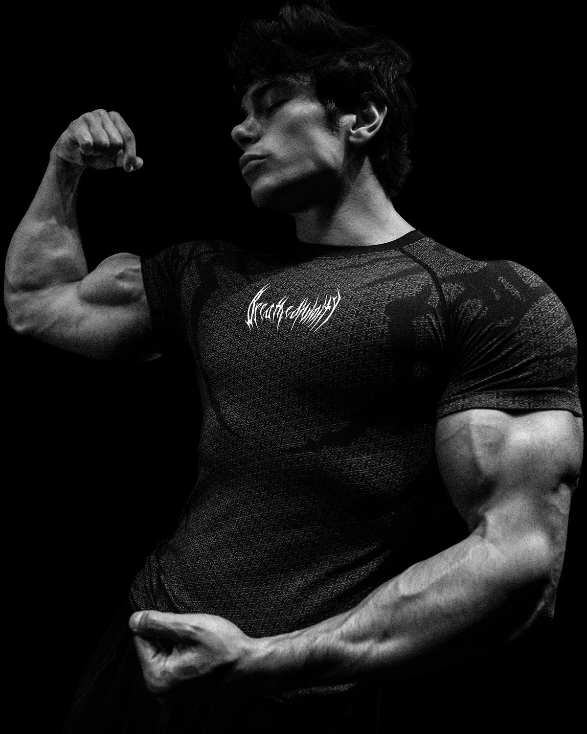 Breathedivinity Doom Tech ™ Armored Shortsleeve Compression Void Black