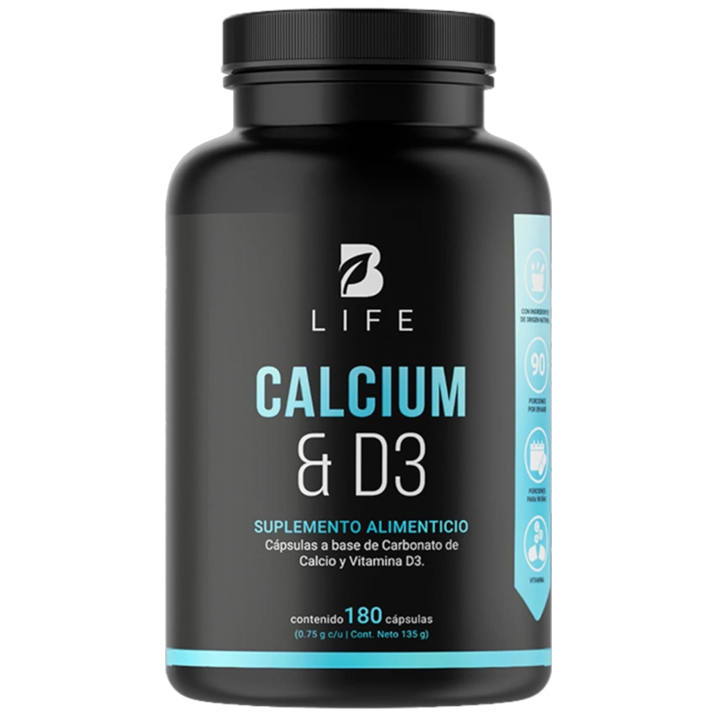 B Life Calcium & D3 Calcio con Vitamina D3 180 Capsulas