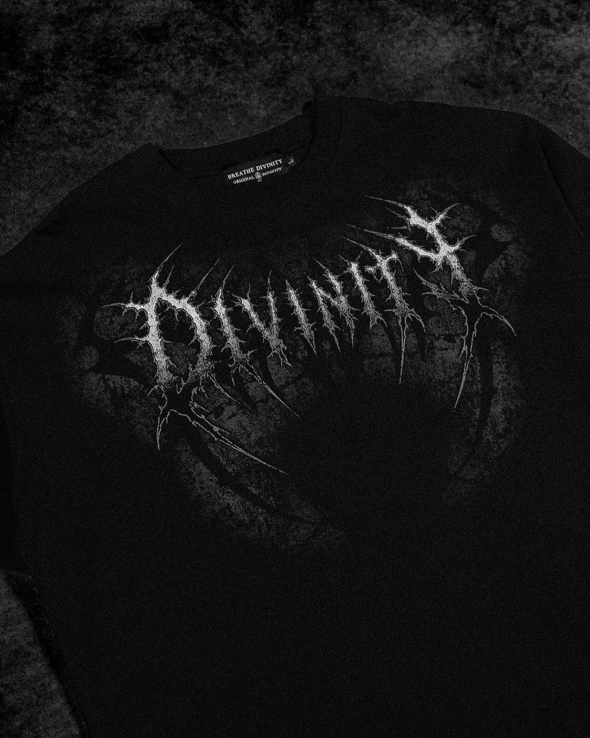 Breathedivinity Oversized T-Shirt Blood Reaper Void Black