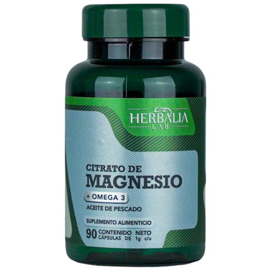 Herbalia Lab Citrato de Magnesio + Omega 3 90 Capsulas