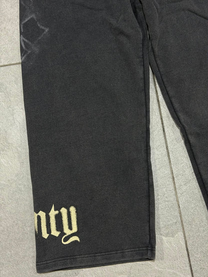 Controlled Insanity Wide Leg Sweats Black