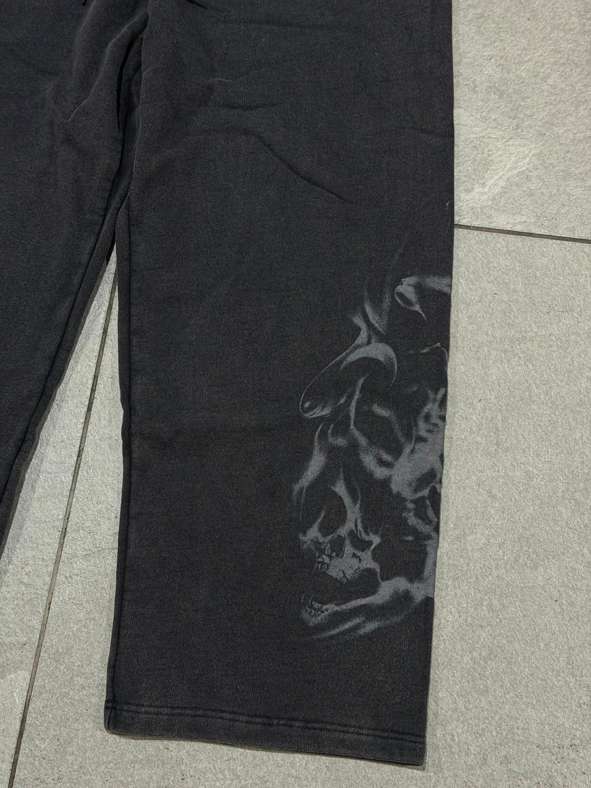 Controlled Insanity Wide Leg Sweats Black