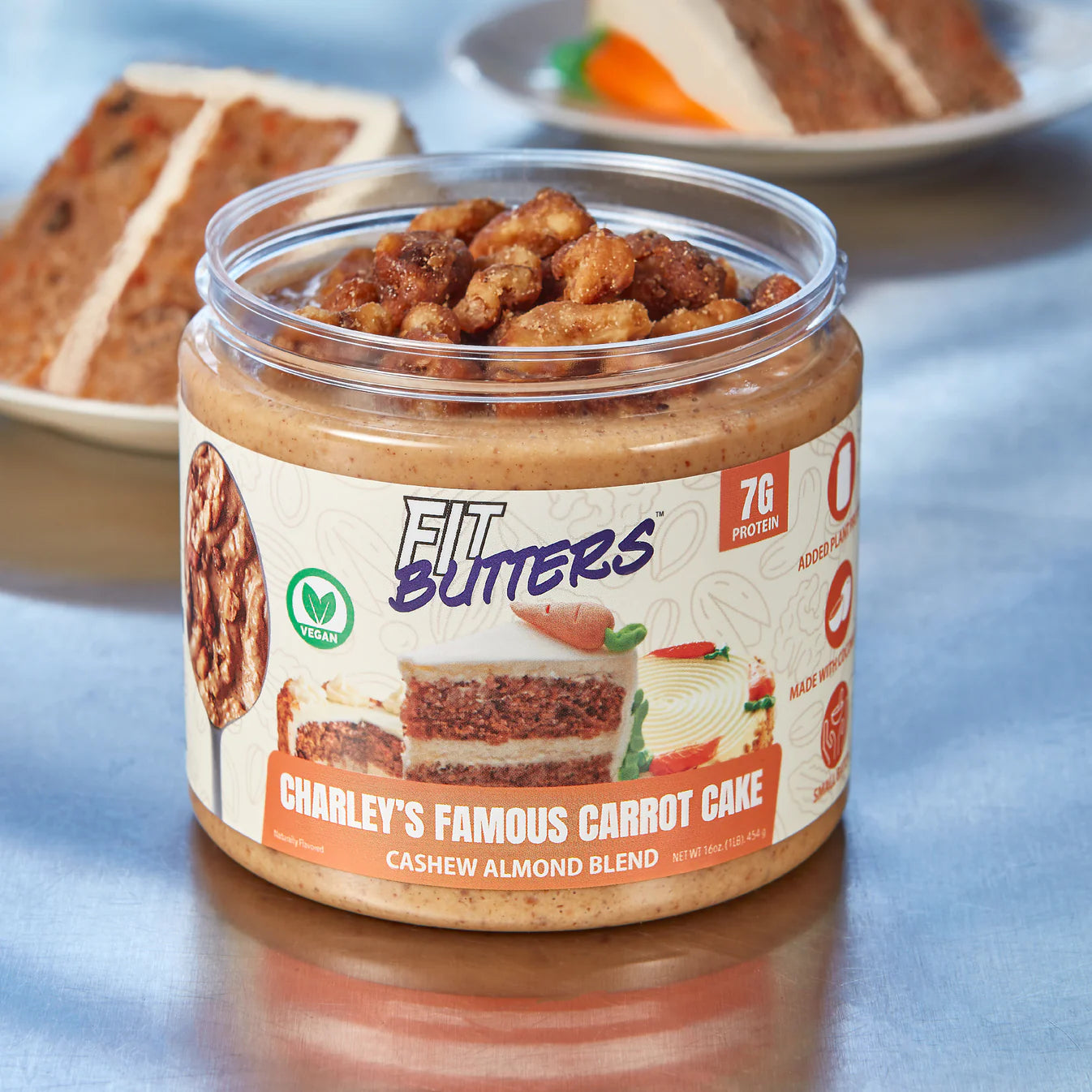 Fit Butters Charley´s Famous Carrot Cake Cashew Almond Blend 14 Servicios