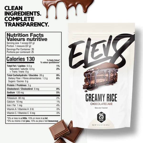 Elev8 Creamy Rice Chocolate Cake 25 Servicios