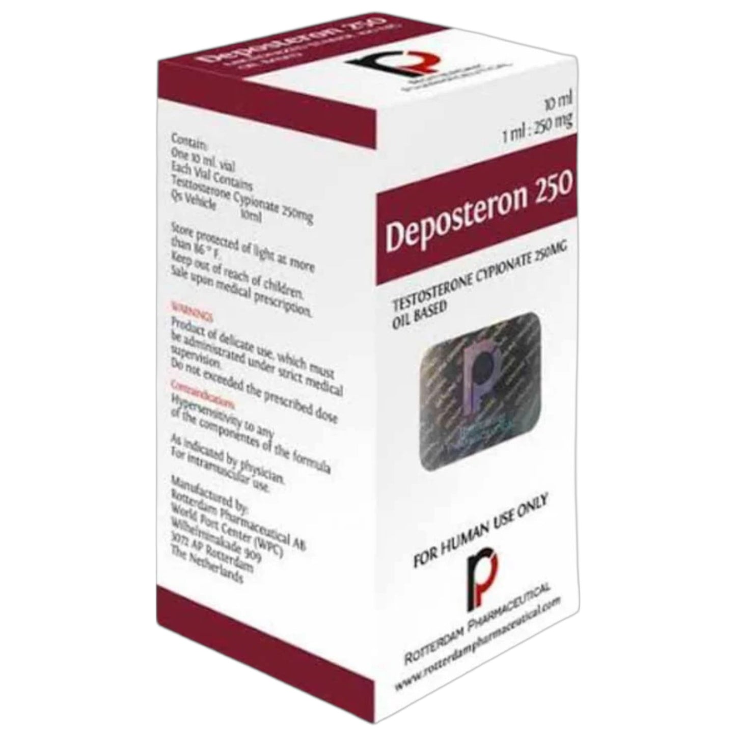 Rotterdam Deposteron 250 (Testosterone Cypionate 250 Mg) 10 Ml