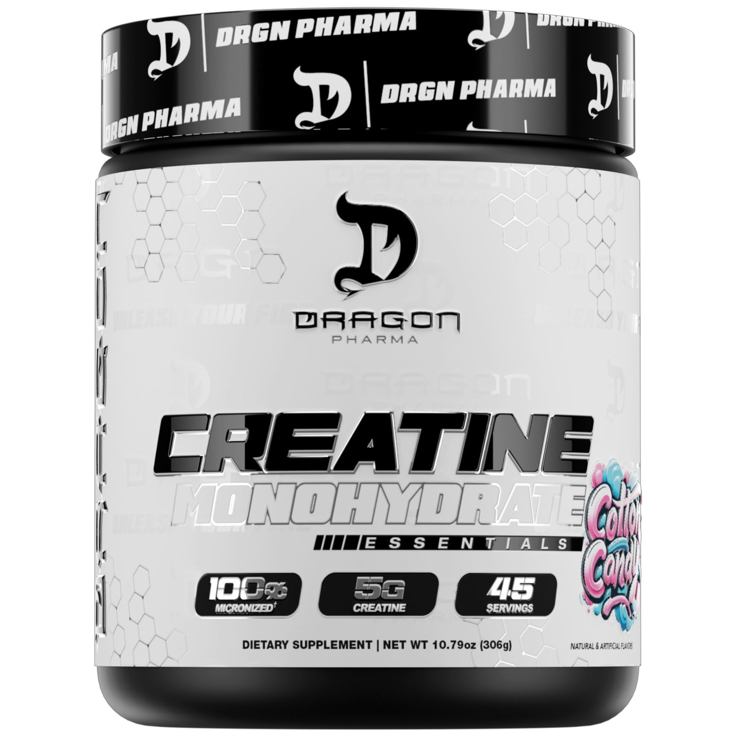 Dragon Pharma Flavored Creatine Monohydrate 306 Gramos 45 Servicios