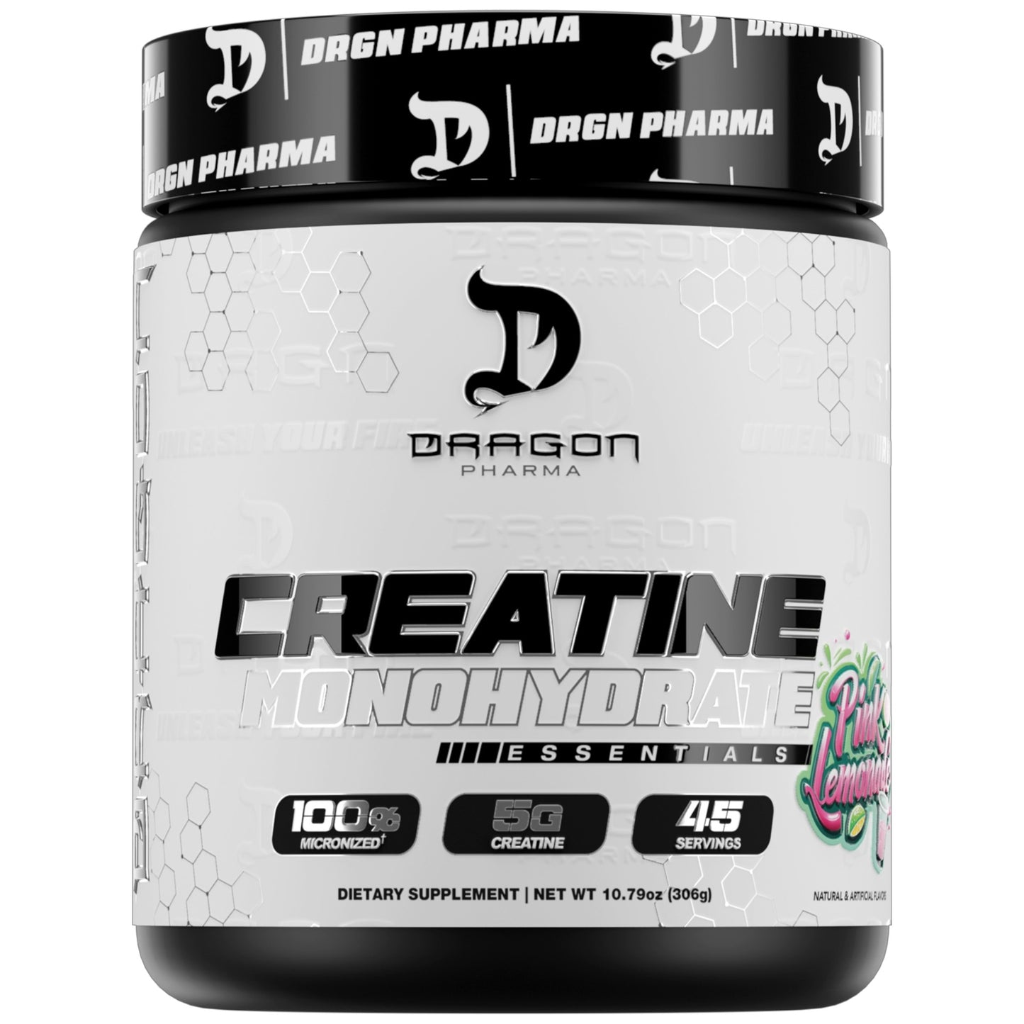 Dragon Pharma Flavored Creatine Monohydrate 306 Gramos 45 Servicios