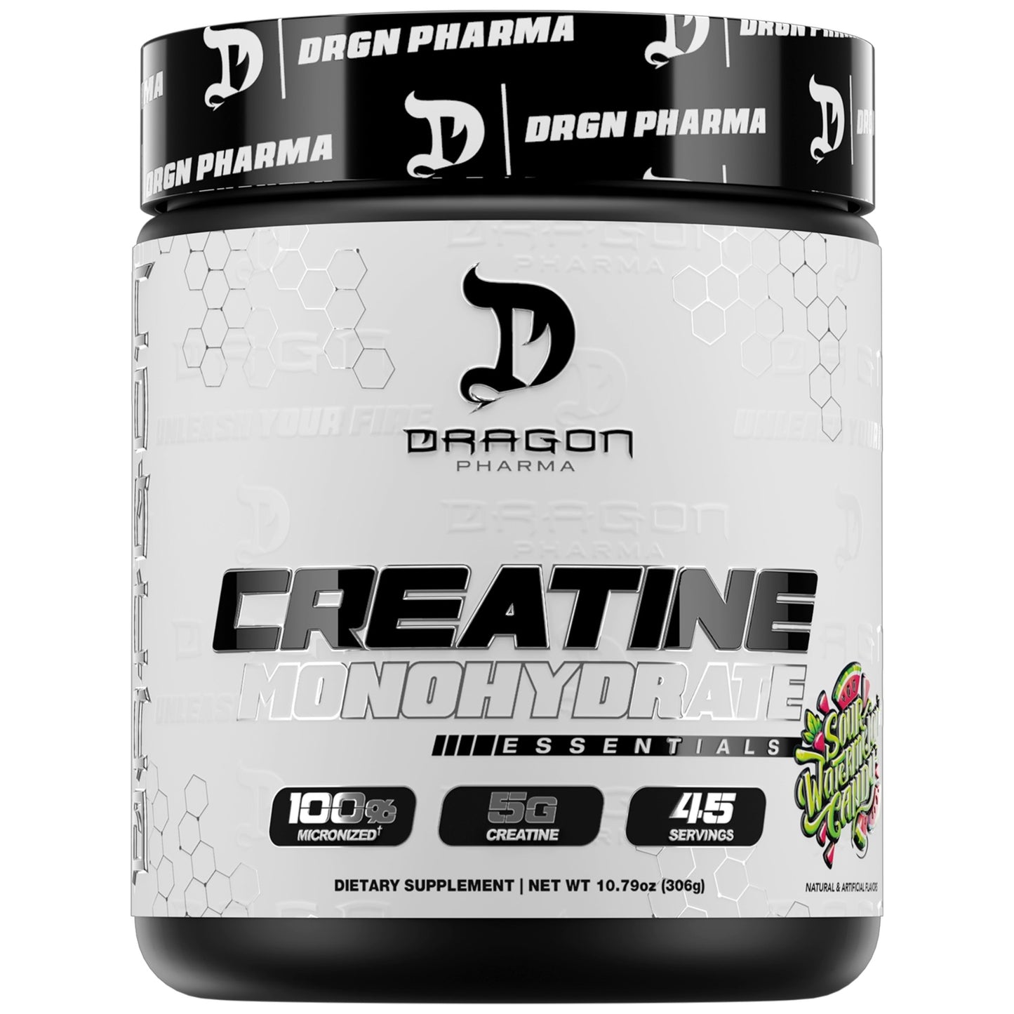 Dragon Pharma Flavored Creatine Monohydrate 306 Gramos 45 Servicios