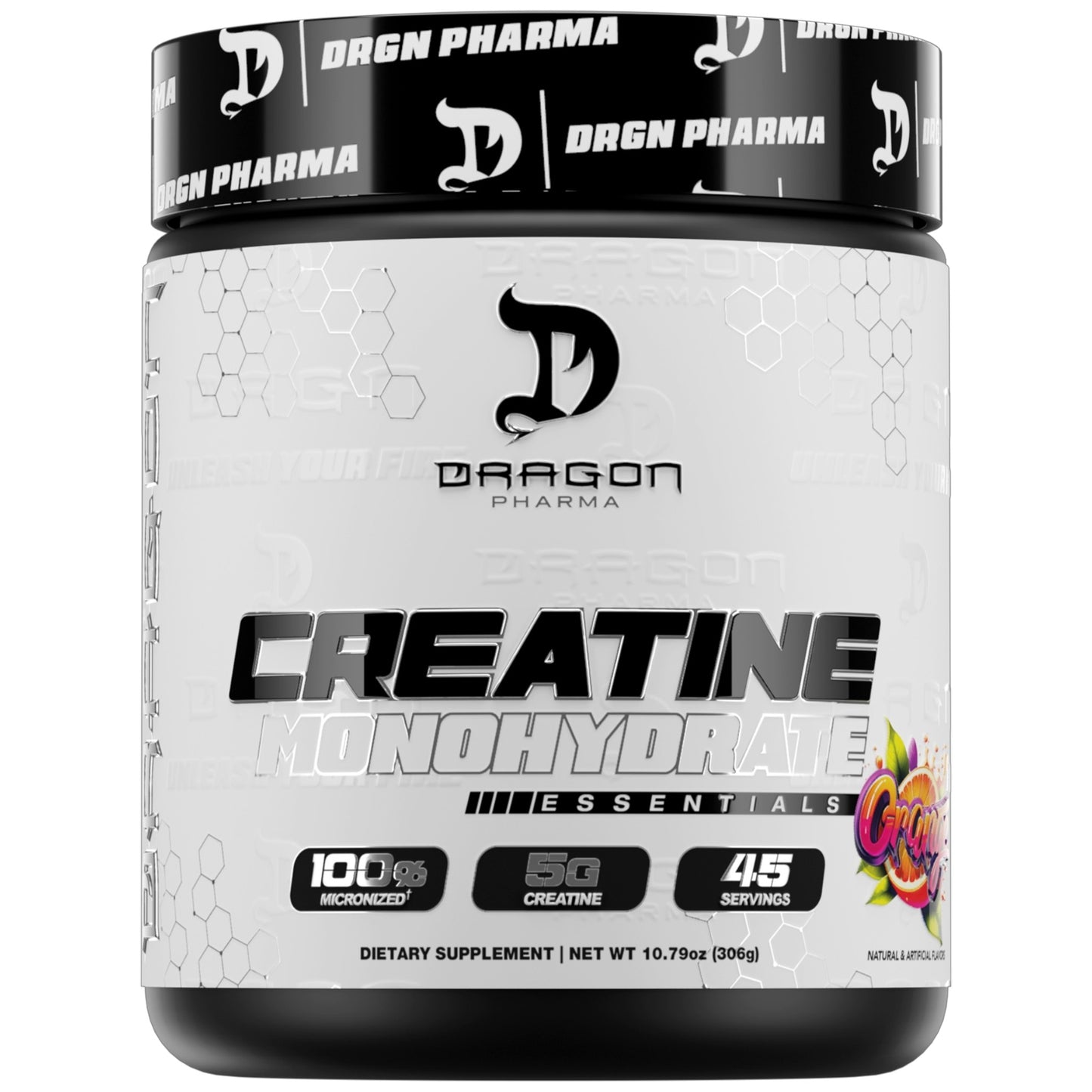 Dragon Pharma Flavored Creatine Monohydrate 306 Gramos 45 Servicios