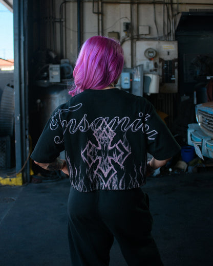 Controlled Insanity Inferno Cropped Pink Pump Cover