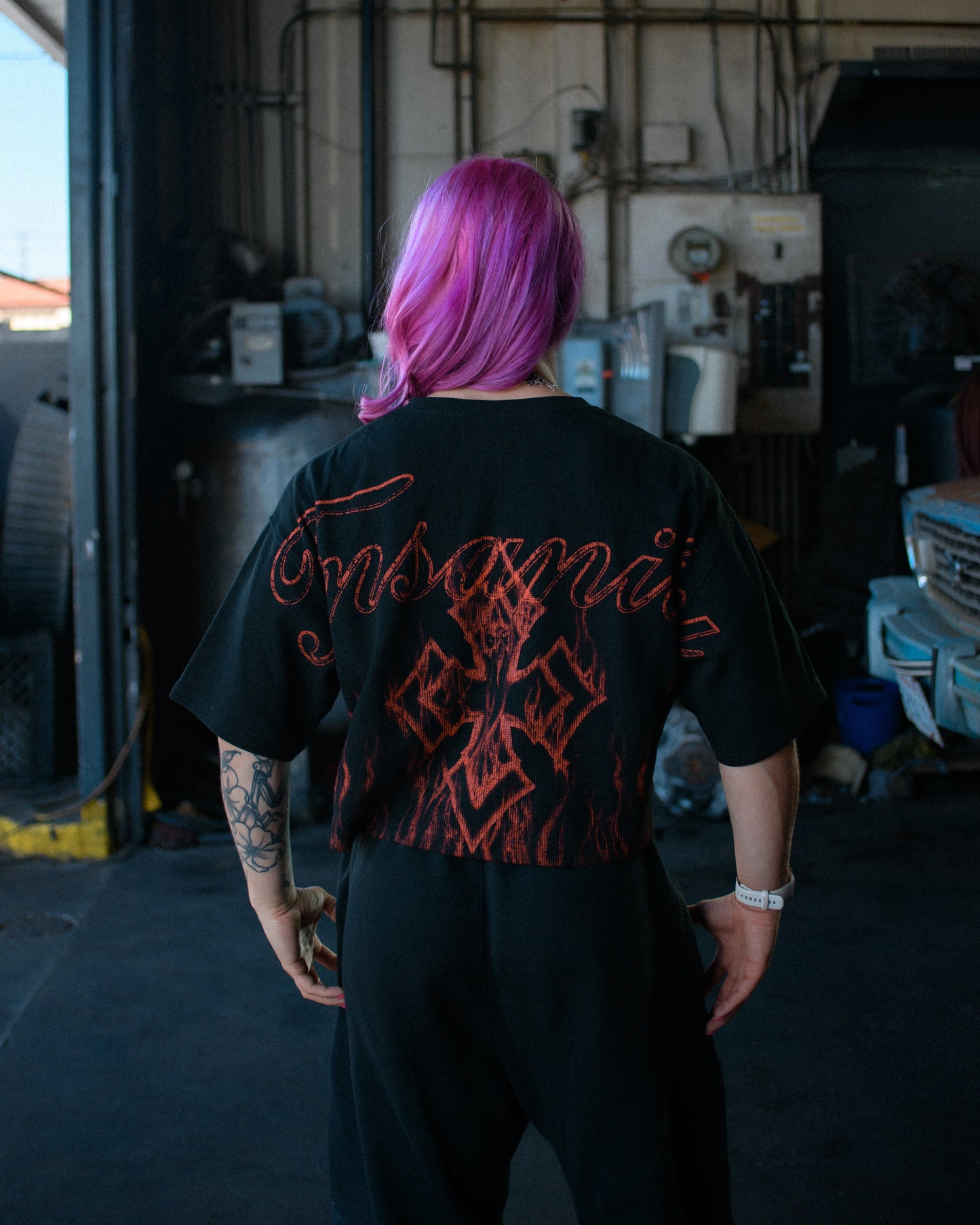 Controlled Insanity Inferno Cropped Red Pump Cover