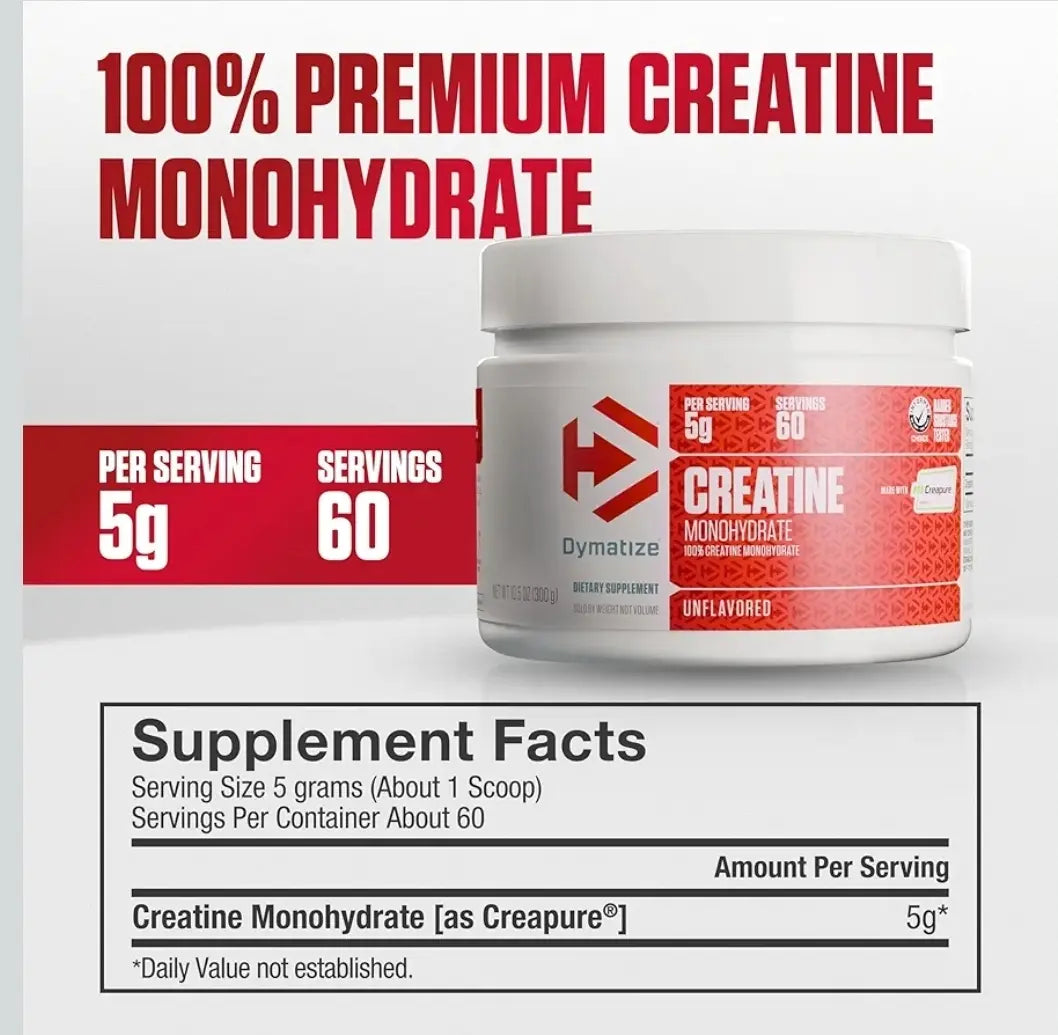 Dymatize Creatine Creapure 300 Gramos 60 Servicios