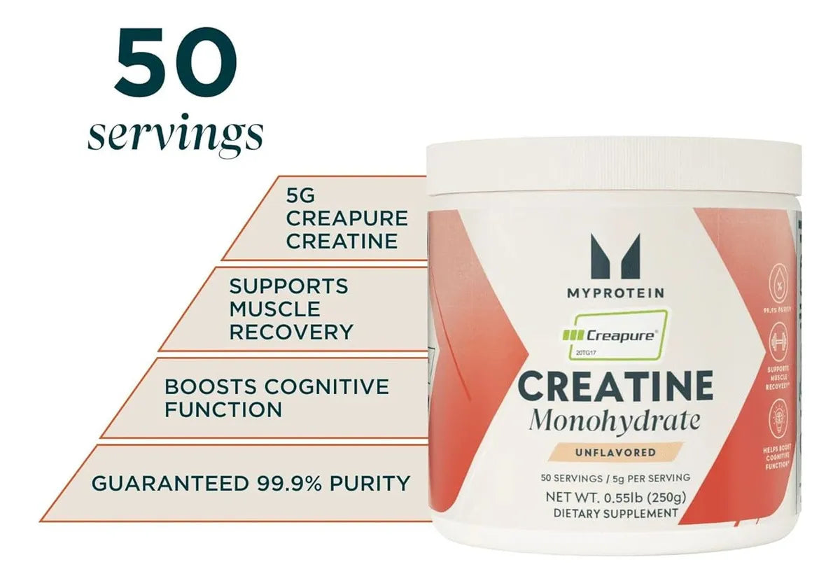 MyProtein Creapure 250 Gramos 50 Servicios