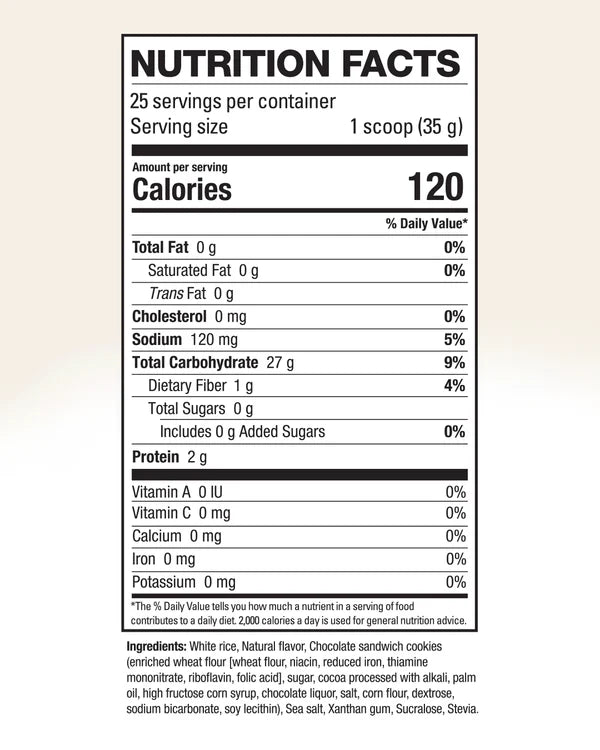 Elev8 Creamy Rice Cookies & Cream 25 Servicios