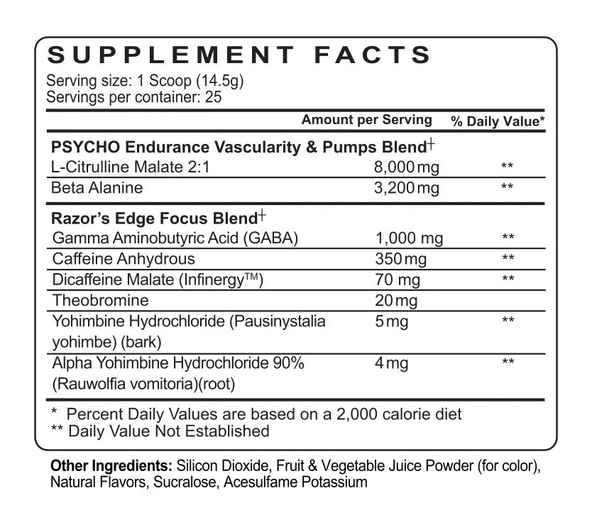 Psycho Pharma Edge Of Insanity 25 Servicios