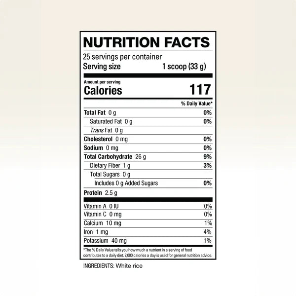 Elev8 Creamy Rice Plain 25 Servicios