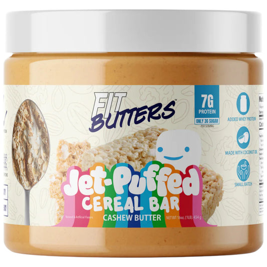 Fit Butters Jet-Puffed Cereal Bar Cashew Butter 14 Servicios
