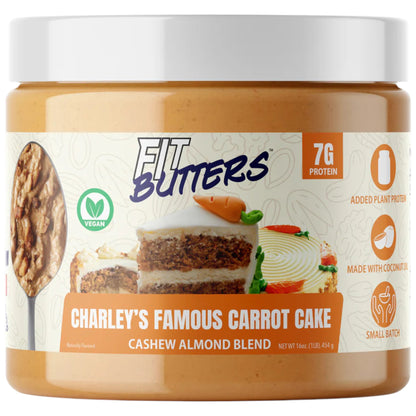 Fit Butters Charley´s Famous Carrot Cake Cashew Almond Blend 14 Servicios