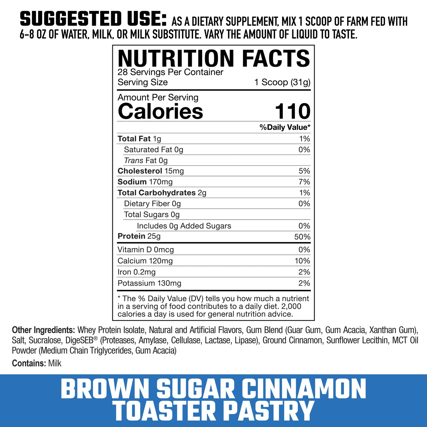 Axe And Sledge Farm Fed Whey Protein Isolate 2 Lbs