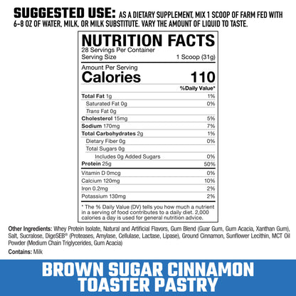 Axe And Sledge Farm Fed Whey Protein Isolate 2 Lbs