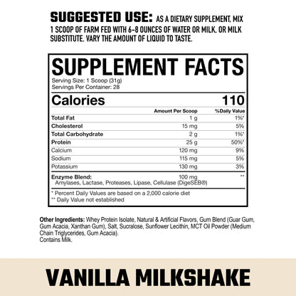 Axe And Sledge Farm Fed Whey Protein Isolate 2 Lbs