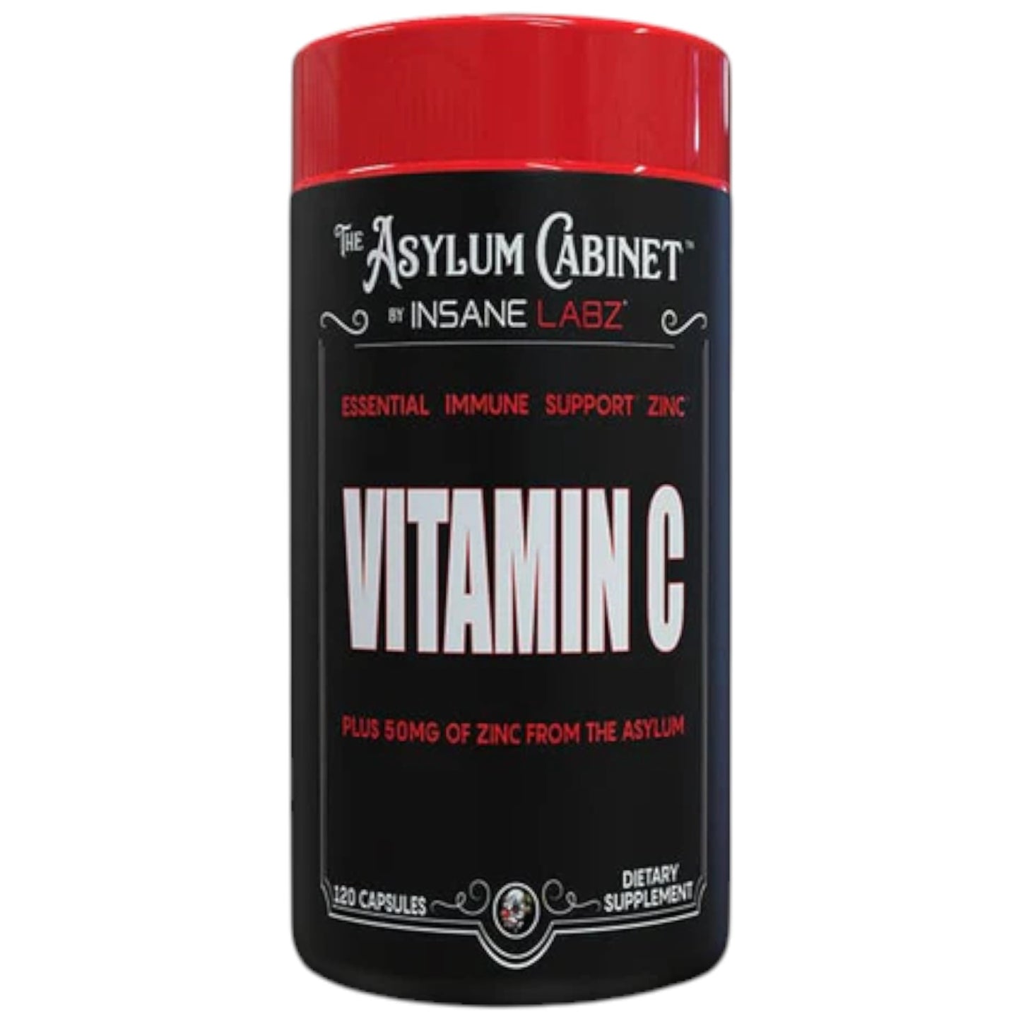 Insane Labz Vitamina C + Zinc 120 Capsulas