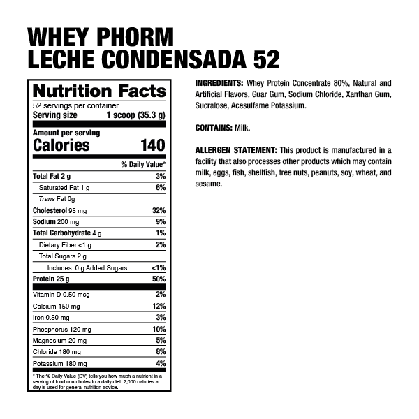 Dragon Pharma Whey Phorm 4 Lbs