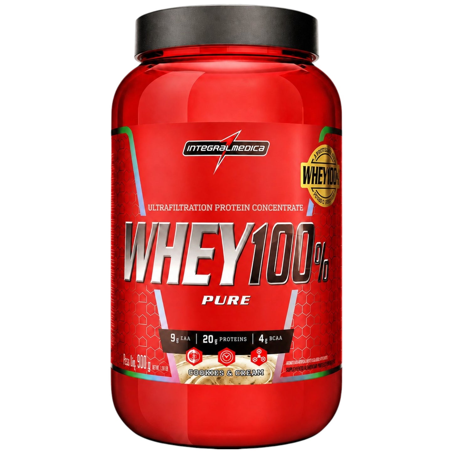 Integralmedica Whey 100% Pure 900 Gramos