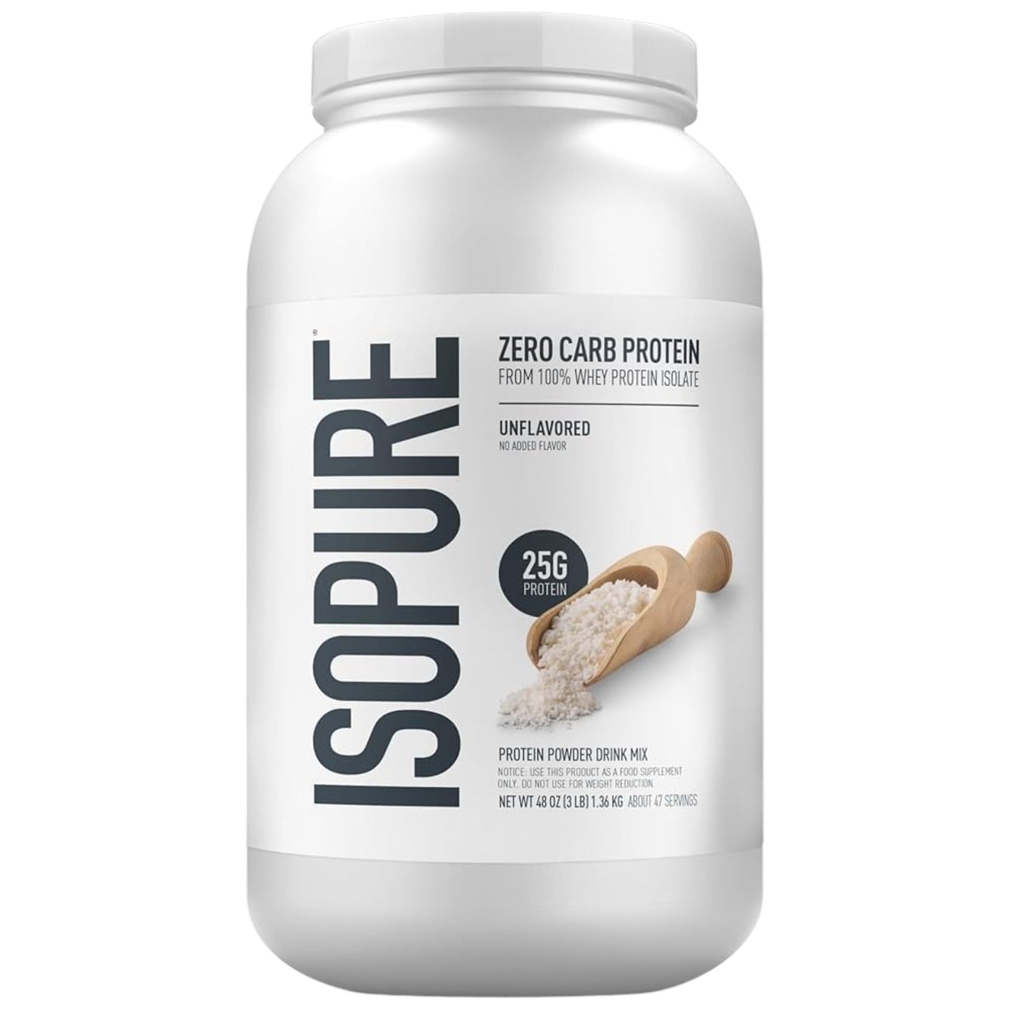 Isopure Zero Carb Protein Unflavored 3 Lbs