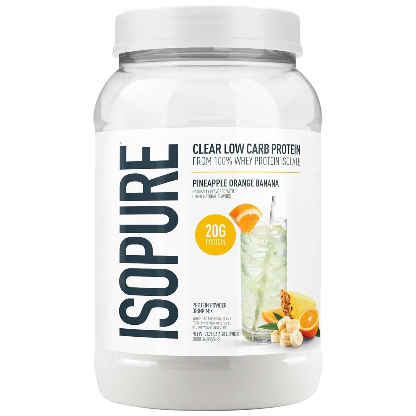 Isopure Clear Low Carb Protein 1.98 Lbs